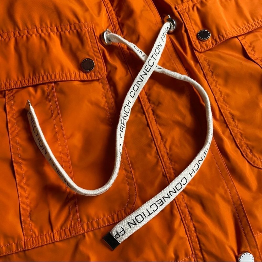 FRENCH CONNECTION  Hooded Anorak Rain Jacket S - Picture 8 of 12